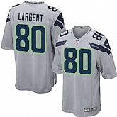 Nike Men & Women & Youth Seahawks #80 Steve Largent Gray Team Color Game Jersey,baseball caps,new era cap wholesale,wholesale hats